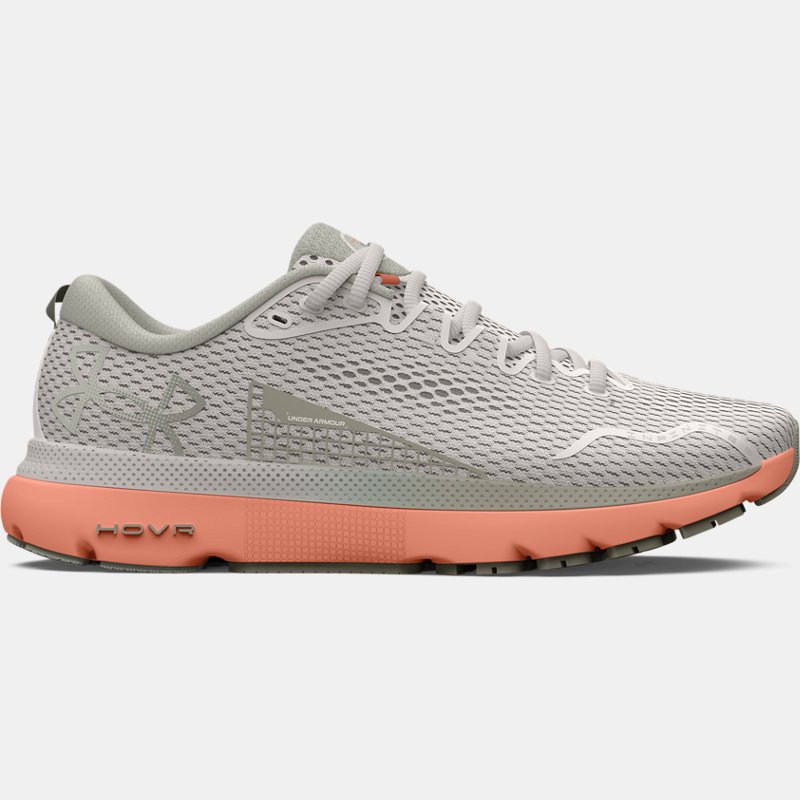 Women's Under Armour HOVR™ Infinite 5 Running Shoes White Clay / Bubble Peach / Varsity Blue 42.5